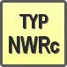 Piktogram - Typ: NWRc